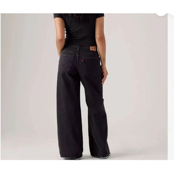 Levi's Woman's '94 Baggy Wide Leg Black Jeans 26X31 NWT Vintage Retro Inspired - Picture 3 of 9